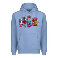 Colony Blue love with cow olivia Premium Hoodie - OliviaCreatesArt