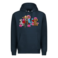 Navy love with cow olivia Premium Hoodie - OliviaCreatesArt
