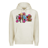 Oatmeal Heather love with cow olivia Premium Hoodie - OliviaCreatesArt