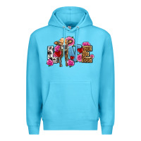 Ocean Blue love with cow olivia Premium Hoodie - OliviaCreatesArt