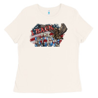 Bone i back the blue eagle Ladies Tee - NancyCooperArtShop