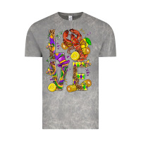 Cloud Rock Love Crawfish Mardi Gras Vintage Tee - BundleAndBundleShop