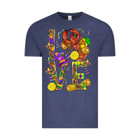 Vintage Denim Love Crawfish Mardi Gras Vintage Tee - BundleAndBundleShop