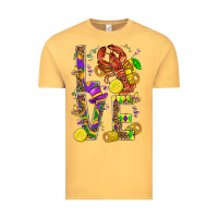 Vintage Mustard Love Crawfish Mardi Gras Vintage Tee - BundleAndBundleShop