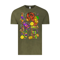 Vintage Olive Love Crawfish Mardi Gras Vintage Tee - BundleAndBundleShop