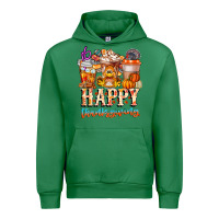 Emerald happy thanksgiving Urban Hoodie - CowhideDigitalArt