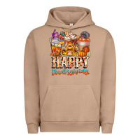 Pigment Burro happy thanksgiving Urban Hoodie - CowhideDigitalArt