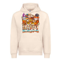 Sandshell happy thanksgiving Urban Hoodie - CowhideDigitalArt