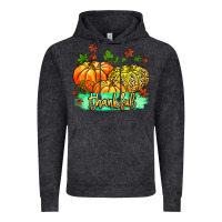 Vintage Black thankful pumpkins with glitter Vintage Hoodie - MaliasSmallBusiness