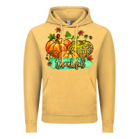 Vintage Mustard thankful pumpkins with glitter Vintage Hoodie - MaliasSmallBusiness