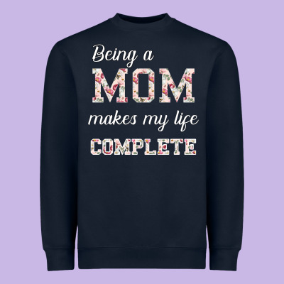 Being A Mom Makes My Life Complete For Dark Heavyweight Sweatshirt Designed By Bettercallsaul