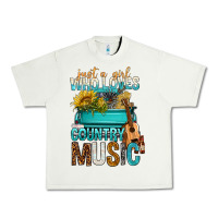 Just A Girl Who Loves Country Music Urban Heavy Tee | Teevron