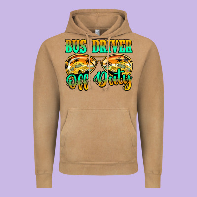 Bus Driver Off Duty Vintage Hoodie Designed By Jasminsmagicworld