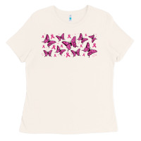 Breast Cancer Butterflies Ladies Tee | Teevron