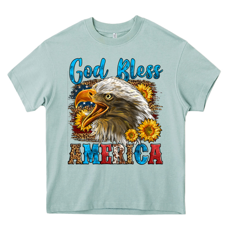 God Bless America Heavy Core Tee by LillyAllenDesigns | Teevron