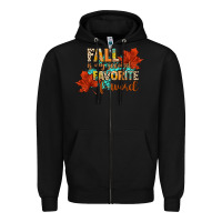Black fall is my second favorite f word Zipper Hoodie - CowGirlArtShop