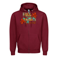 Burgundy fall is my second favorite f word Zipper Hoodie - CowGirlArtShop