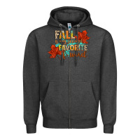 Charcoal Heather fall is my second favorite f word Zipper Hoodie - CowGirlArtShop