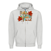 Dove Grey fall is my second favorite f word Zipper Hoodie - CowGirlArtShop