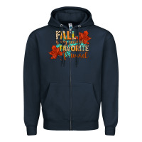 Navy fall is my second favorite f word Zipper Hoodie - CowGirlArtShop