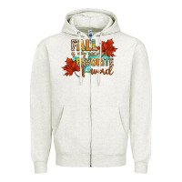 Oatmeal Heather fall is my second favorite f word Zipper Hoodie - CowGirlArtShop