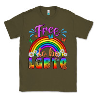 Army Green Western Free To Be Lgbtq Classic Tee - BundleAndBundleShop