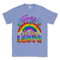 Colony Blue Western Free To Be Lgbtq Classic Tee - BundleAndBundleShop