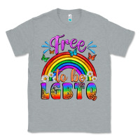 Heather Grey Western Free To Be Lgbtq Classic Tee - BundleAndBundleShop