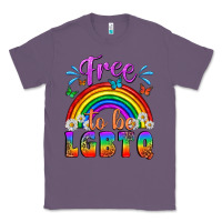 Lavender Western Free To Be Lgbtq Classic Tee - BundleAndBundleShop