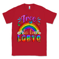 Red Western Free To Be Lgbtq Classic Tee - BundleAndBundleShop