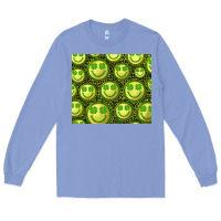 Colony Blue st. patrick's day lucky face Long Sleeve Tee - RanaPortraitStore