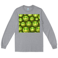 Heather Grey st. patrick's day lucky face Long Sleeve Tee - RanaPortraitStore