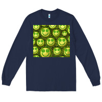Navy st. patrick's day lucky face Long Sleeve Tee - RanaPortraitStore