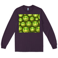Plum st. patrick's day lucky face Long Sleeve Tee - RanaPortraitStore