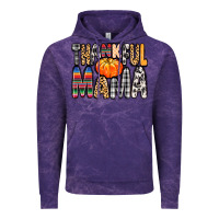 Cloud Purple Thankful Mama Vintage Hoodie - MaliasSmallBusiness