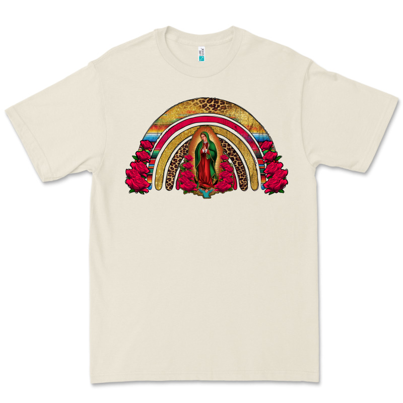 Lady Of Guadalupe Rainbow Premium Tee by Jasminsmagicworld | Teevron