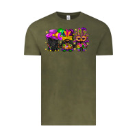 Vintage Olive Mardi Gras afro gnomies Vintage Tee - BundleAndBundleShop