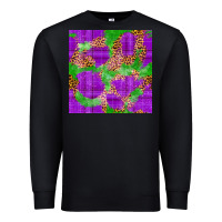 Black Mardi Gras leopard Seamless Pattern Premium Sweatshirt - FaDigitalArtStudio