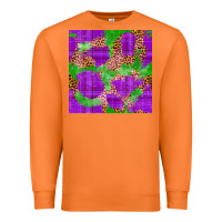 Carrot Mardi Gras leopard Seamless Pattern Premium Sweatshirt - FaDigitalArtStudio