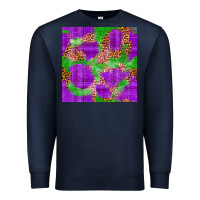 Navy Mardi Gras leopard Seamless Pattern Premium Sweatshirt - FaDigitalArtStudio