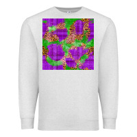 Oatmeal Heather Mardi Gras leopard Seamless Pattern Premium Sweatshirt - FaDigitalArtStudio