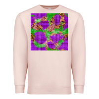 Pale Pink Mardi Gras leopard Seamless Pattern Premium Sweatshirt - FaDigitalArtStudio