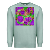 Seafoam Mardi Gras leopard Seamless Pattern Premium Sweatshirt - FaDigitalArtStudio