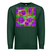 Sports Green Mardi Gras leopard Seamless Pattern Premium Sweatshirt - FaDigitalArtStudio