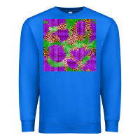 True Royal Mardi Gras leopard Seamless Pattern Premium Sweatshirt - FaDigitalArtStudio