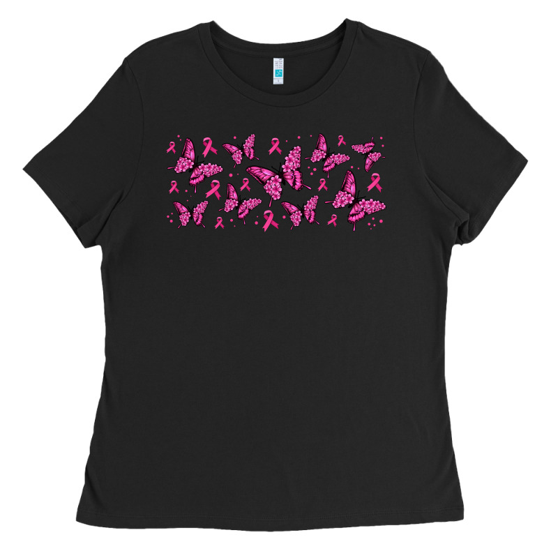 Breast Cancer Butterflies Ladies Tee by Jasminsmagicworld | Teevron