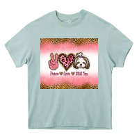 Arona peace love shih tzu Heavy Core Tee - Jasminsmagicworld