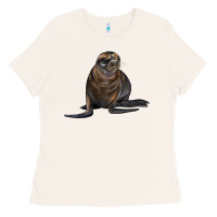 Bone Sea Lion Illustrations Ladies Tee - LillyAllenDesigns
