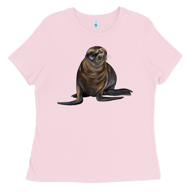 Sea Lion Illustrations Ladies Tee by LillyAllenDesigns | Teevron
