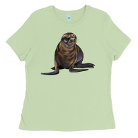 Matcha Sea Lion Illustrations Ladies Tee - LillyAllenDesigns